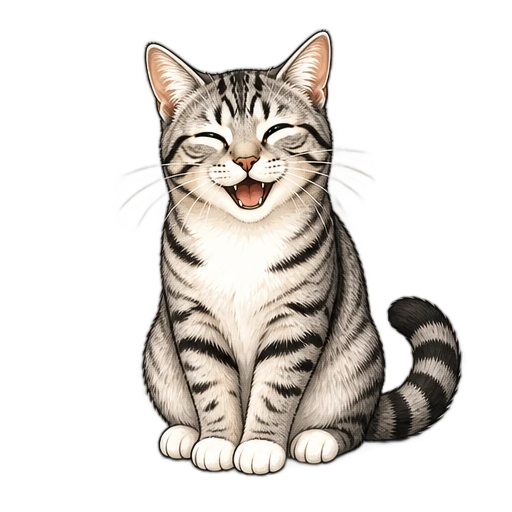 猫咪打滚笑动态表情